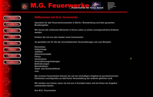 Vorschau von www.mgfeuerwerke.de, M.G. Feuerwerke