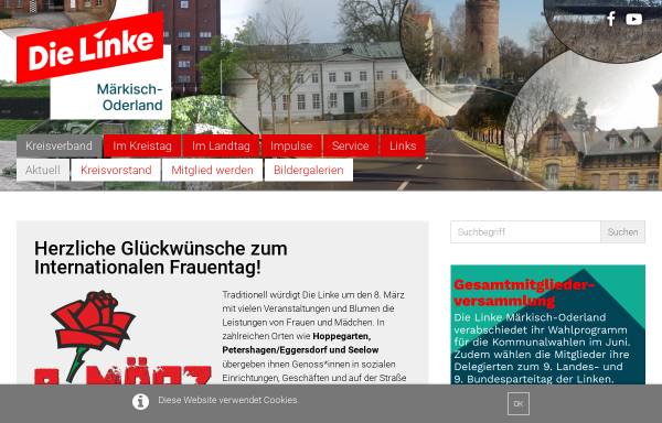 Vorschau von www.dielinke-mol.de, Die Linke. Kreisverband Märkisch-Oderland
