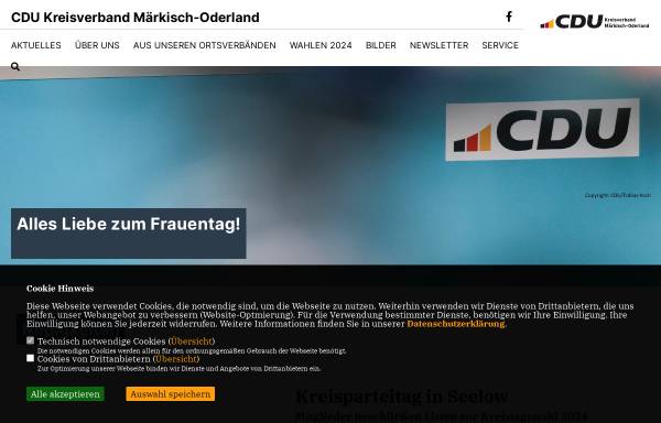 Vorschau von www.cdumol.de, CDU-Kreisverband Märkisch-Oderland
