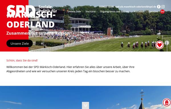 Vorschau von www.spd-mol.de, SPD Unterbezirk Märkisch Oderland