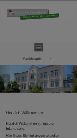 Vorschau der mobilen Webseite stadtschule.altlandsberg.de, Stadtschule Altlandsberg