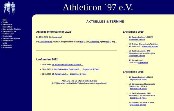 Vorschau von www.athleticon97.de, Athleticon '97 e.V.