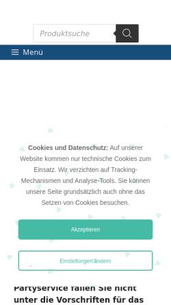 Vorschau der mobilen Webseite www.partyservice-batt.de, Hansjoachim Batt Catering Partyservice & Veranstaltungsservice