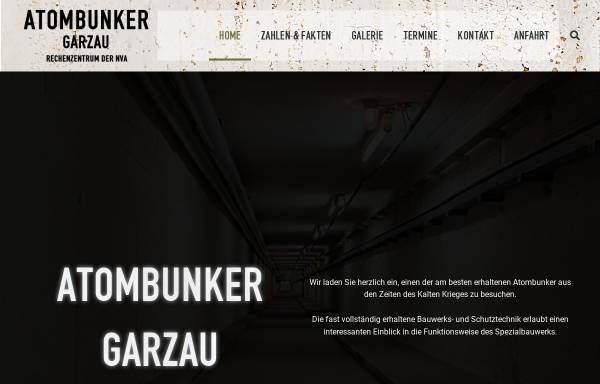 Vorschau von www.bunker-garzau.de, Atombunker Garzau