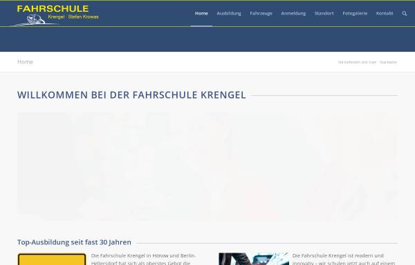 Vorschau von www.fahrschule-krengel.de, Fahrschule Krengel - Inh. Stefan Krowas