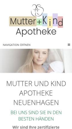 Vorschau der mobilen Webseite www.mutterkind-apotheke-neuenhagen.de, Flora-Apotheke, Mutter und Kind Apotheke - Inh. Stephan Kunze e.K.