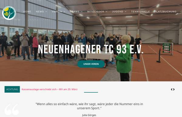 Vorschau von www.ntc93.de, Neuenhagener Tennisclub 93 e.V.