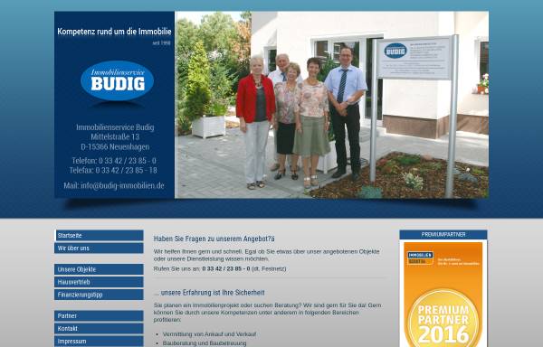 Vorschau von www.budig-immobilien.de, Immobilienservice Budig - Inh. Thomas Budig
