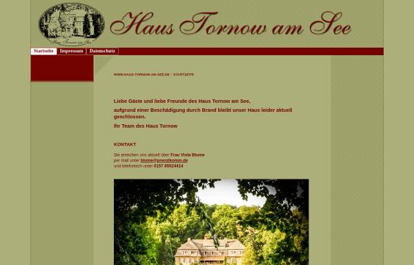 Vorschau von www.haus-tornow-am-see.de, Haus Tornow am See - prenzlkomm gGmbH