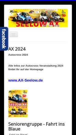 Vorschau der mobilen Webseite www.mc-seelow.de, Motorsportclub Seelow e.V im ADAC