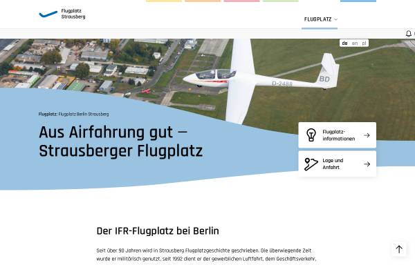 Flugplatz Strausberg - Strausberger Flugplatz GmbH