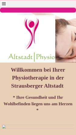 Vorschau der mobilen Webseite www.altstadt-physio.com, Altstadt-Physio