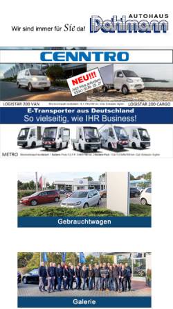 Vorschau der mobilen Webseite www.autohaus-dahlmann.de, Autohaus Dahlmann e.K.