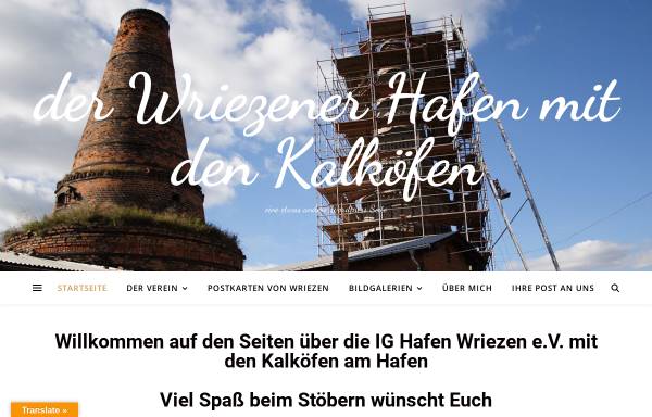 Vorschau von www.hafen-wriezen.de, Interessengemeinschaft Hafen Wriezen e.V.