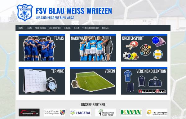 Vorschau von fsv-wriezen.de, FSV Blau Weiss Wriezen e. V.