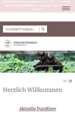 Vorschau der mobilen Webseite www.tierheim-ladeburg.de, Tierheim Ladeburg