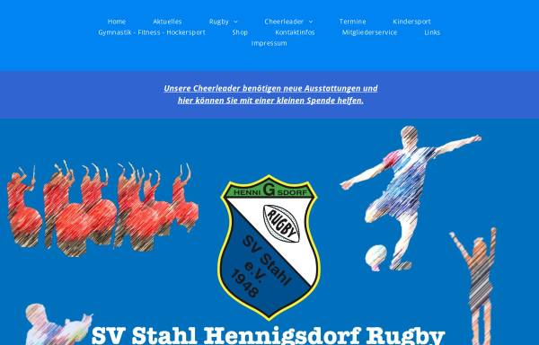 Vorschau von www.rugby-hennigsdorf.de, SV Hennigsdorf e.v. 1948