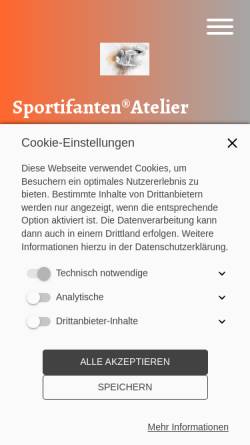 Vorschau der mobilen Webseite sportifanten.de, Sportifanten Melanie und Stefan Zimmermann GbR