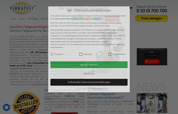 Vorschau von www.terratest.de, Terratest GmbH