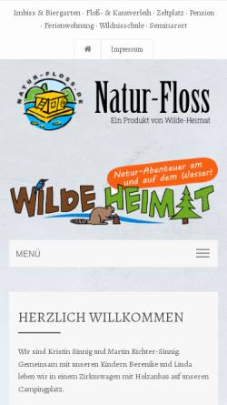 Vorschau der mobilen Webseite www.natur-floss.de, Natur-Floss - Martin Richter-Sinnig