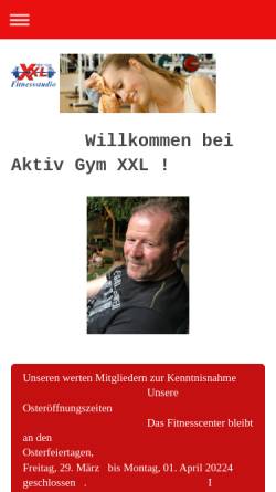 Vorschau der mobilen Webseite www.fitnessstudio-calau.de, Aktiv Gym XXL