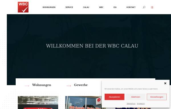 Vorschau von www.wbc-calau.de, Wohn- und Baugesellschaft Calau mbH