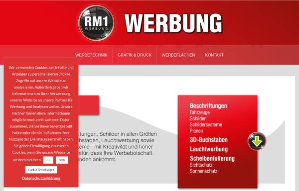 Vorschau von rm1.de, RM1 WERBUNG Inh. D. Mehner