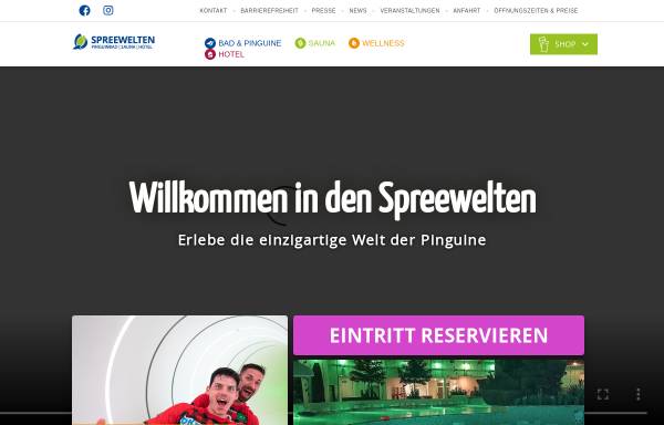 Vorschau von www.spreeweltenbad.de, Spreeweltenbad - Spreewelten GmbH
