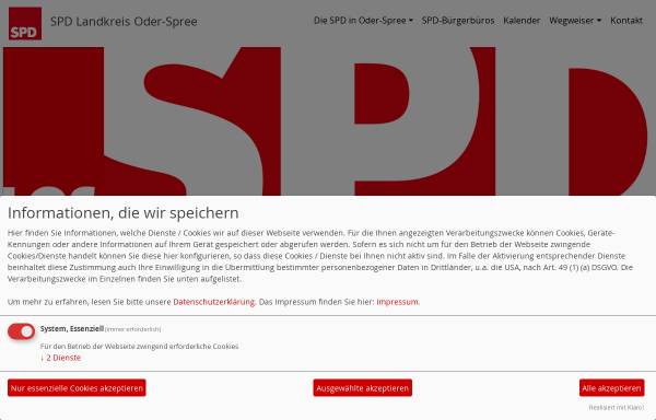Vorschau von www.spd-oder-spree.de, SPD Landkreis Oder-Spree