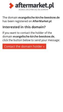 Vorschau der mobilen Webseite www.evangelische-kirche-beeskow.de, Evangelische Stadt- und Landkirchengemeinde Beeskow