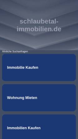 Vorschau der mobilen Webseite www.schlaubetal-immobilien.de, Schlaubetal – Immobilien GmbH & Co. KG