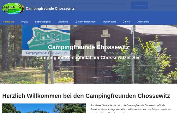 Vorschau von www.campingfreunde-chossewitz.de, Campingfreunde Chossewitz e.V.