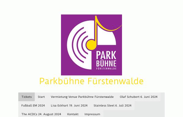 Vorschau von www.xn--die-parkbhne-llb.de, Parkbühne Fürstenwalde - Allegro®EVENT Inh. Ricardo Liebsch