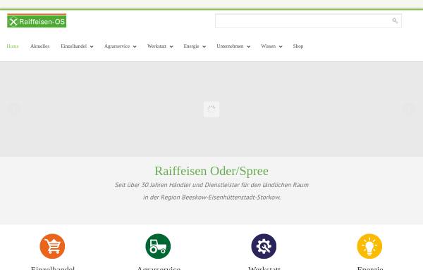 Vorschau von www.raiffeisen-os.de, Raiffeisen Handels- und Dienstleistungsgenossenschaft Oder/Spree eG