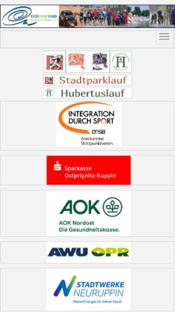Vorschau der mobilen Webseite www.kreissportbund-opr.de, Kreissportbund Ostprignitz-Ruppin e. V.