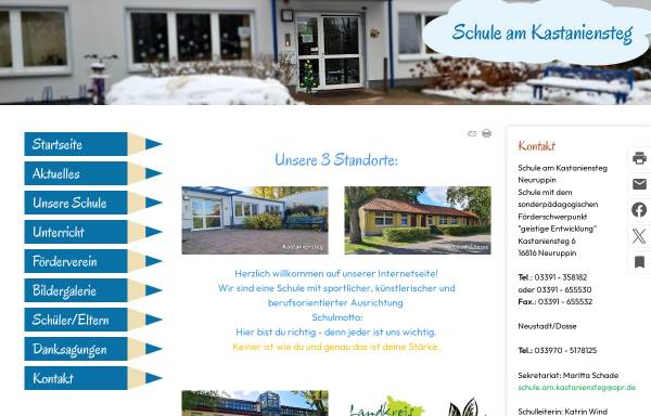 Vorschau von www.schule-am-kastaniensteg.de, Schule am Kastaniensteg