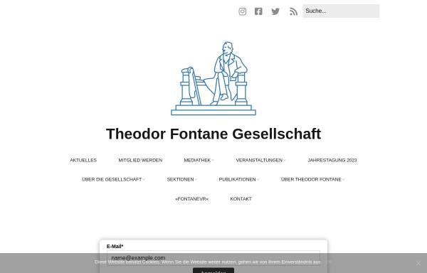 Vorschau von fontane-gesellschaft.de, Theodor Fontane Gesellschaft e.V.