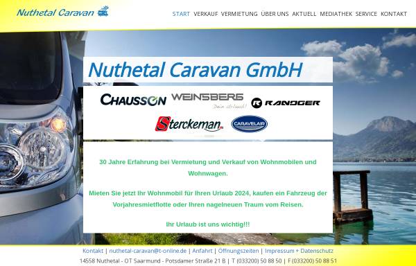 Vorschau von www.nuthetal-caravan.de, Nuthetal Caravan GmbH