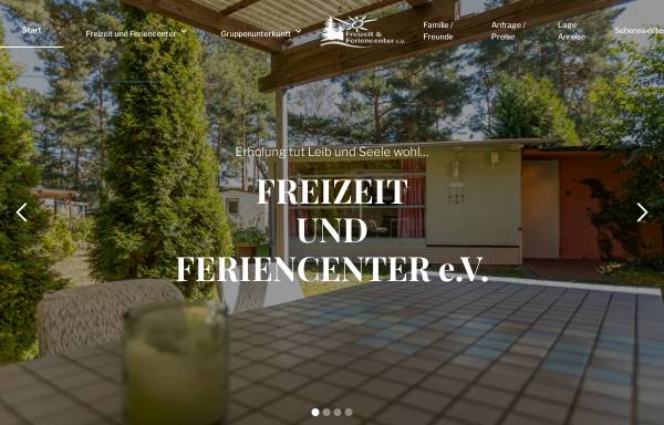 Vorschau von www.freizeit-ferien-center-ferch.de, Freizeit und Feriencenter Ferch e.V.