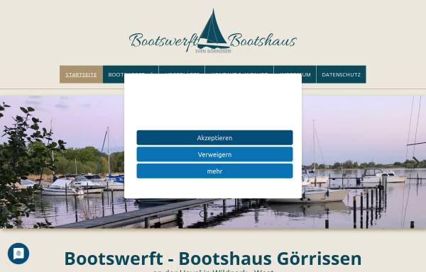 Vorschau von www.bootswerft-goerrissen.de, Bootswerft Jens Görrissen