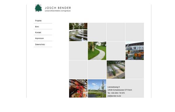 Vorschau von www.jbender-la.de, Josch Bender – Landschaftsarchitekten und Ingenieure