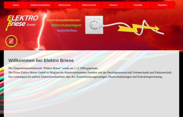 Vorschau von www.elektrobriese.de, Elektro Briese GmbH