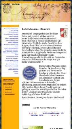 Vorschau der mobilen Webseite stahnsdorf-geschichte.de, Geschichte der Gemeinde Stahnsdorf - Peter Reichelt