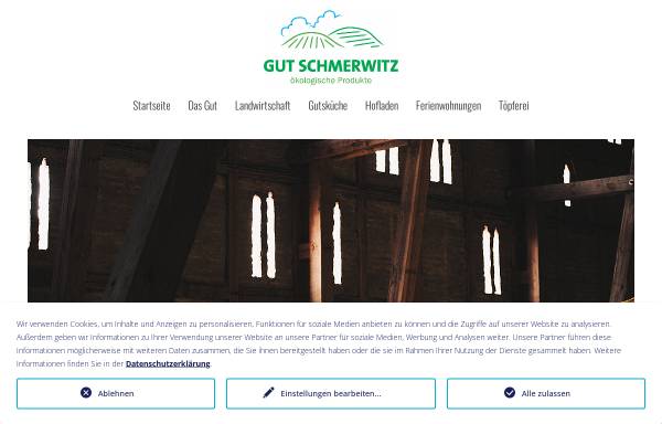 Vorschau von www.gut-schmerwitz.de, Gut Schmerwitz GmbH & Co. KG