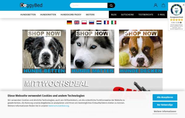 Vorschau von www.doggybed.de, Doggybed-Manufaktur