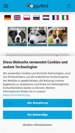 Vorschau der mobilen Webseite www.doggybed.de, Doggybed-Manufaktur