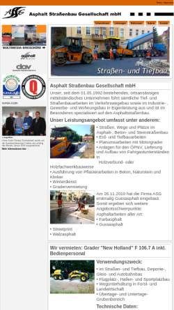 Vorschau der mobilen Webseite www.asg-kolkwitz.de, ASG - Asphalt Straßenbau Gesellschaft mbH