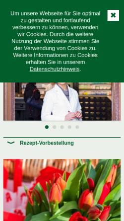 Vorschau der mobilen Webseite www.pelikan-apotheke-luckenwalde.de, Pelikan-Apotheke - Gordon Rosch e.K.