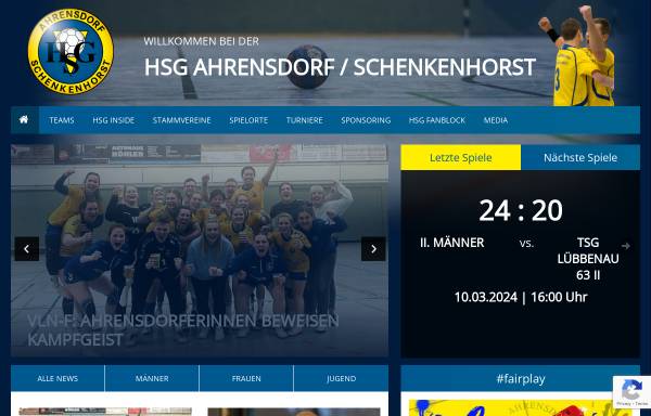 Vorschau von handballer-hsg.de, HSG Ahrensdorf / Schenkenhorst