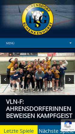 Vorschau der mobilen Webseite handballer-hsg.de, HSG Ahrensdorf / Schenkenhorst